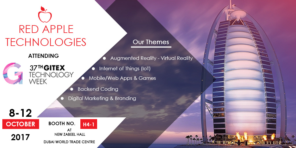 Red Apple Technologies to Attend Gitex 2017 Event in Dubai