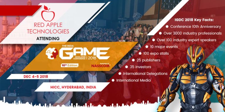 Red Apple Technologies to Participate in IGDC 2018 at Hyderabad Sponsored By Nasscom