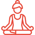 meditation application icon red