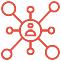 omnichannel red icon