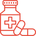 pharmacy application red icon