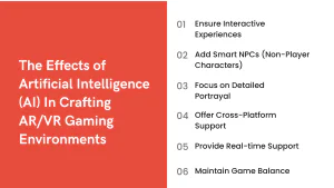 The Effects of Artificial Intelligence (AI) In Crafting ARVR Gaming Environments