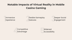 Notable Impacts of Virtual Reality in Mobile Casino Gaming