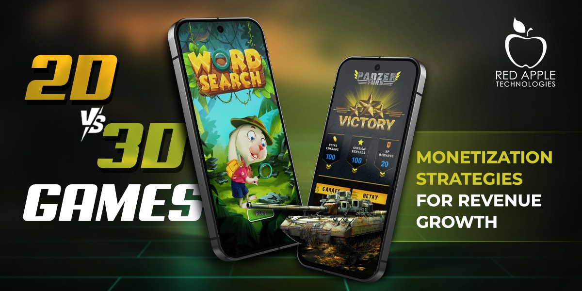 How Do 2D and 3D Game Development Influence Monetization Strategies?