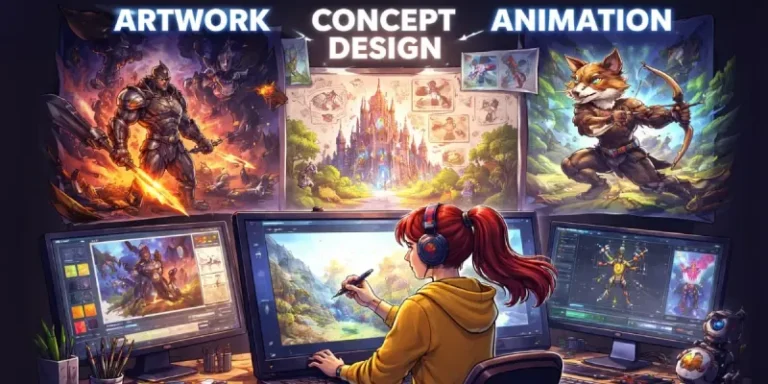 Artwork, Animation & Concept Design Capabilities at Red Apple Technologies
