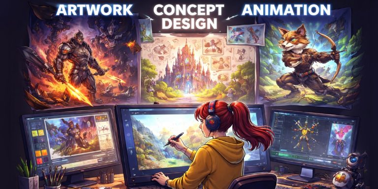 Artwork, Animation & Concept Design Capabilities at Red Apple Technologies