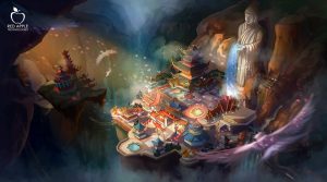 environment art red apple technologies
