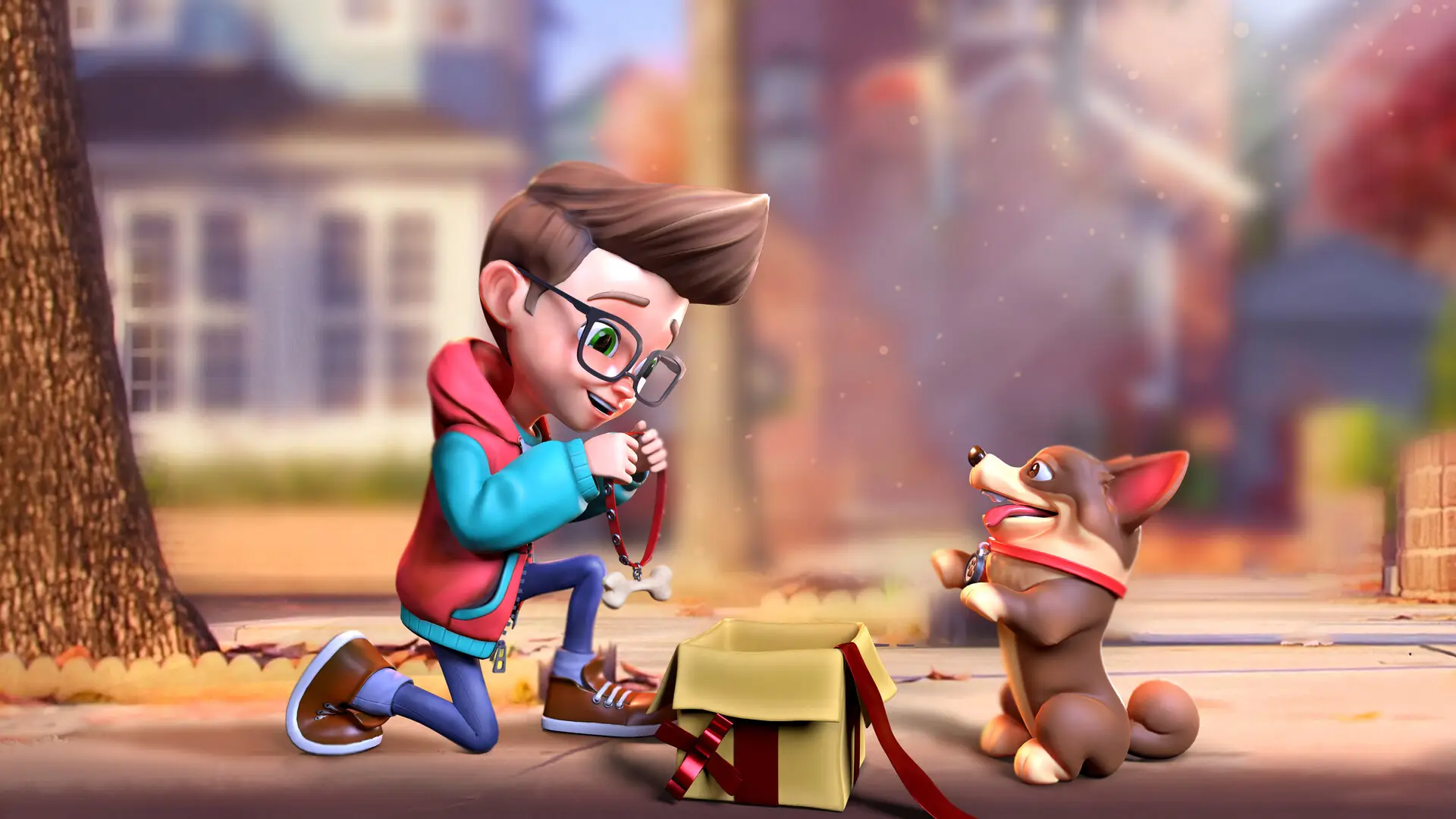 3d_boy_dog_character_animation_scene