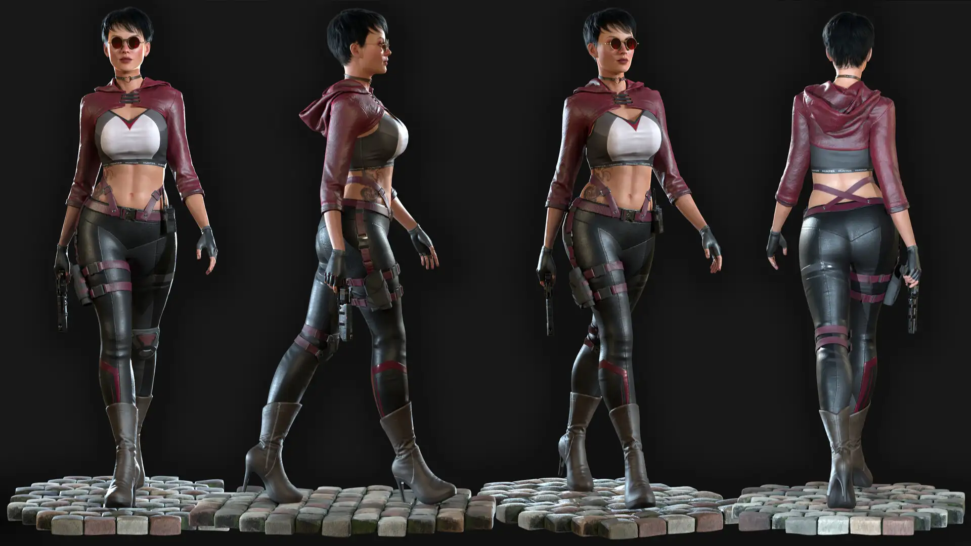 3d_female_game_character_turnaround