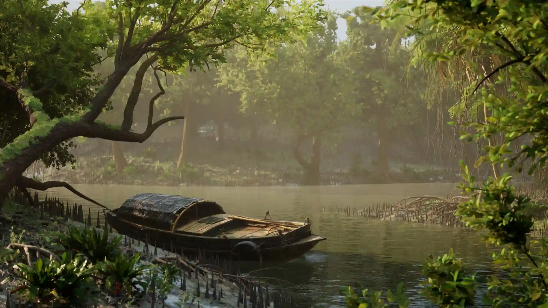 tropical_river_boat_game_environment